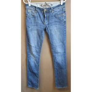 RARE Kentucky Denim Co. Jeans 28 Distressed Low Rise Straight Leg‎ Cowgirl